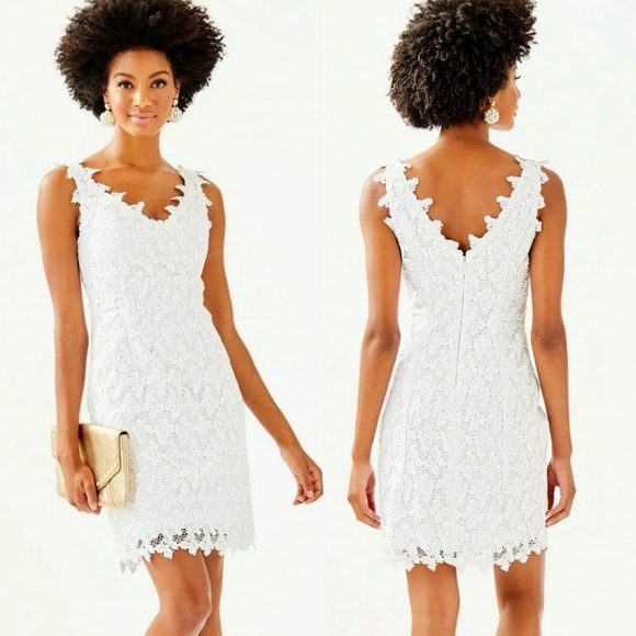 Lilly Pulitzer Dresses & Skirts - Lilly Pulitzer white butterfly overlay dress